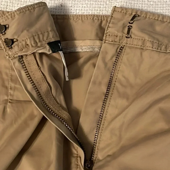 J Crew Woman’s size 14 Khaki skirt with Blue/Yellow Stripe Detail Ribbon - Picture 7 of 9